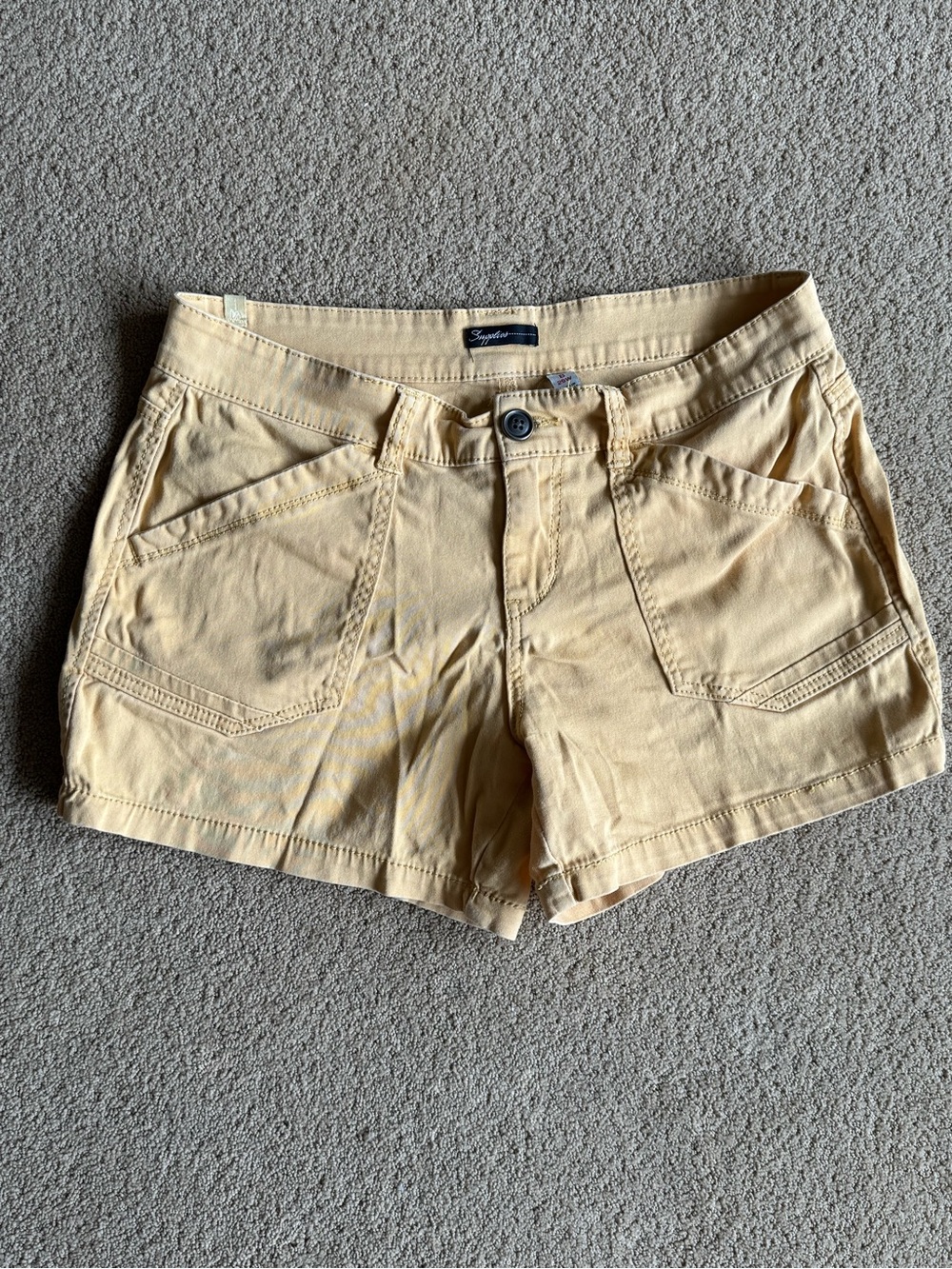 Supplies Yellow Short Shorts Womens Size 8 29W